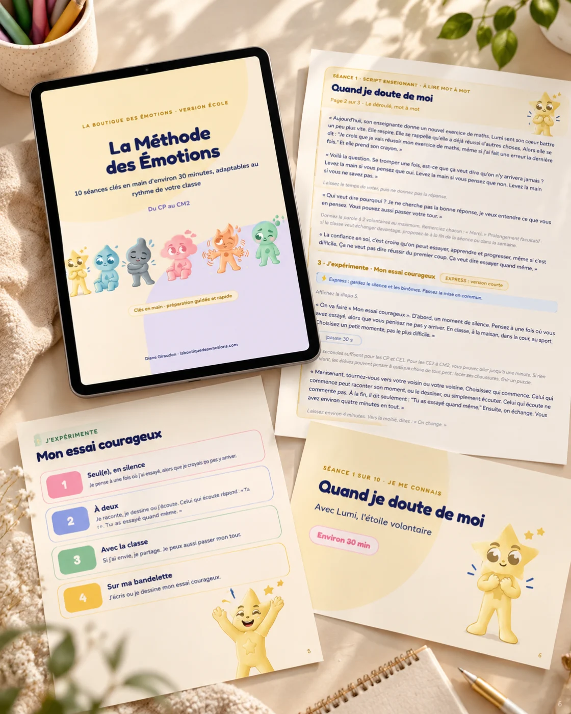 Aperçu de la Méthode des Émotions version École
