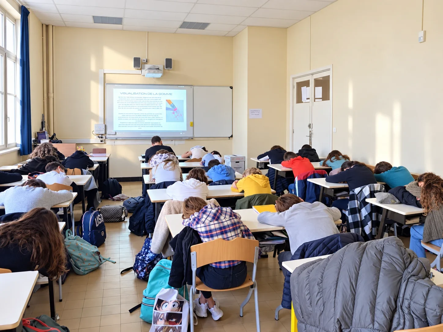 Séance de visualisation en classe entière